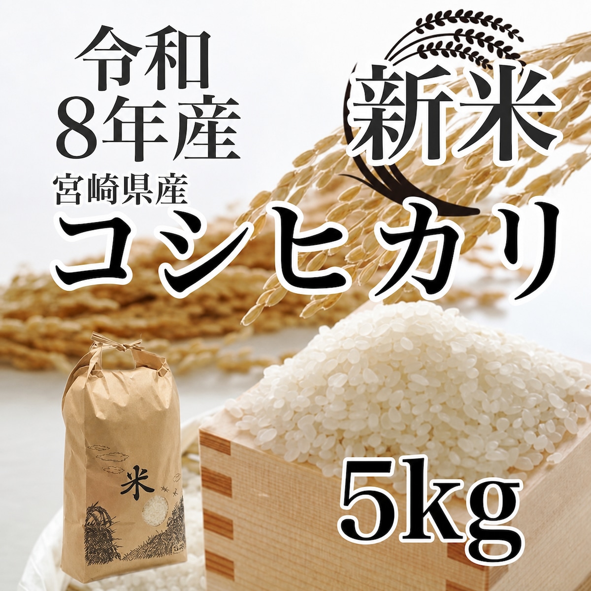 令和8年産 新米 コシヒカリ 宮崎県産 5kg | AKAIKE FARM
