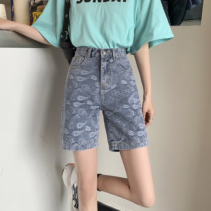 ショートパンツ サマーハイウェストウェストルーズスタイル 夏物 試着室72707597743