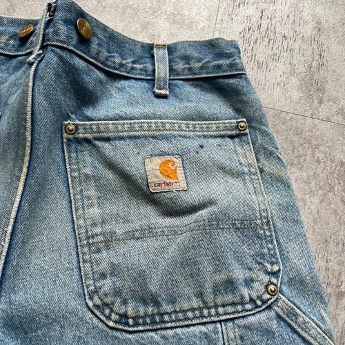 10s メキシコ製 デニム ダブルニー Carhartt W 32 L 31 詳細写真2