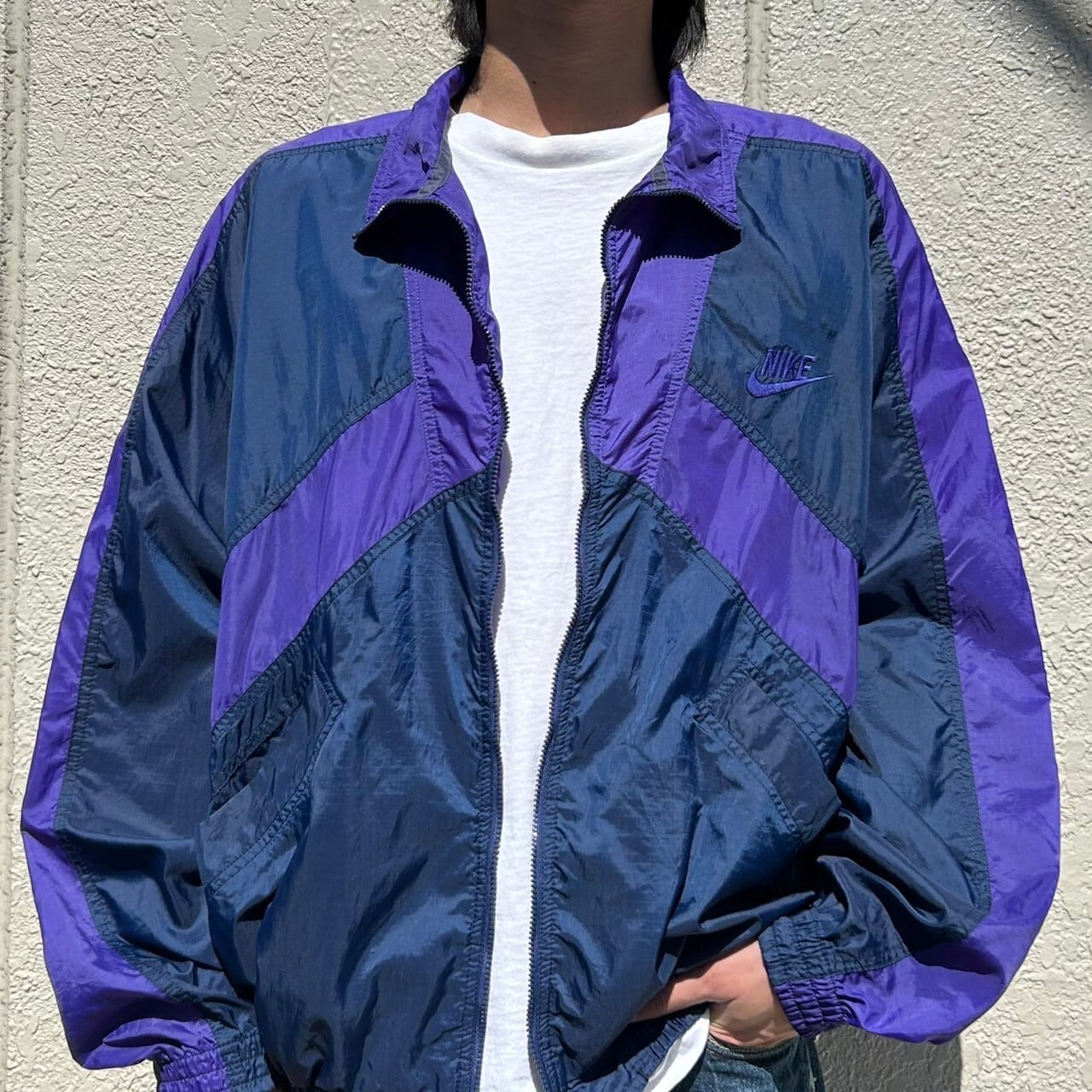 NIKE ナイキ　ナイロンジップアップジャケットXL