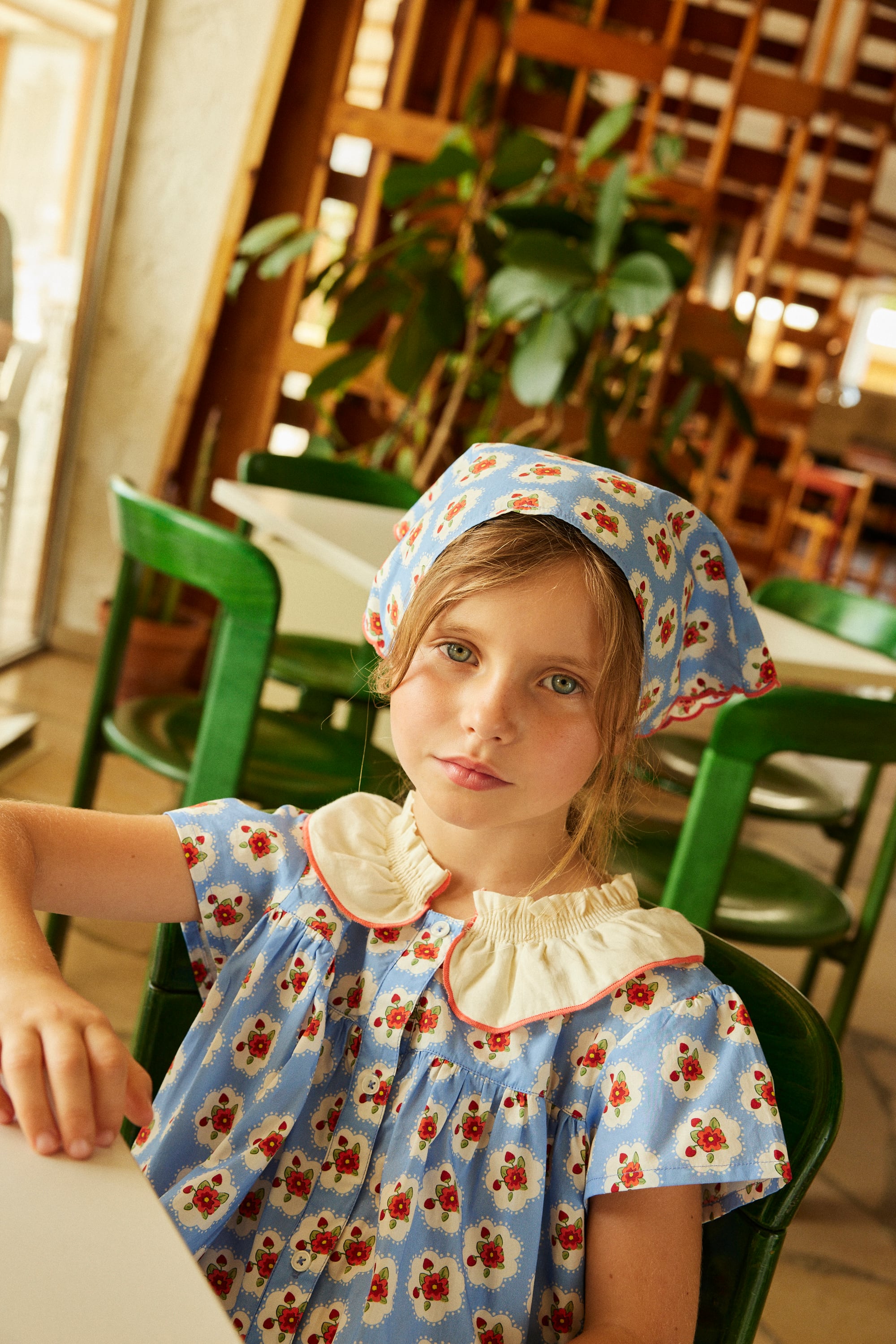 Hello Simone 半袖ワンピース　6y 26SS】hello Simone(ハローシモーヌ)Charlize dress Provence(3y/4y/6y