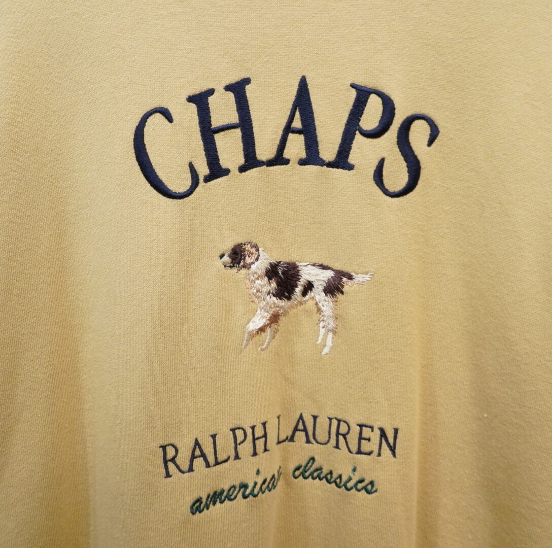 90s chaps ralphlauren スウェット L/レアカラー チャップス ラルフ