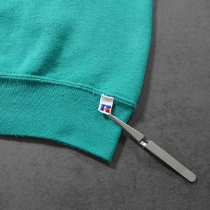 90s Russell Athletic sweatshirt solid green XL 古着