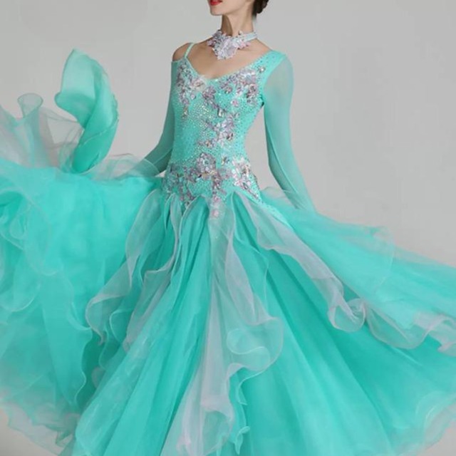 エレガンス フラワーデザイン フレアドレス ds0018