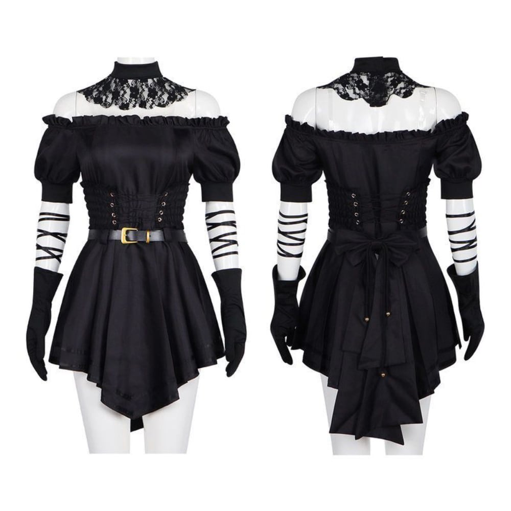 コスプレ衣装 Grok AI 風 Ani ゴシック ワンピース ☆受注品