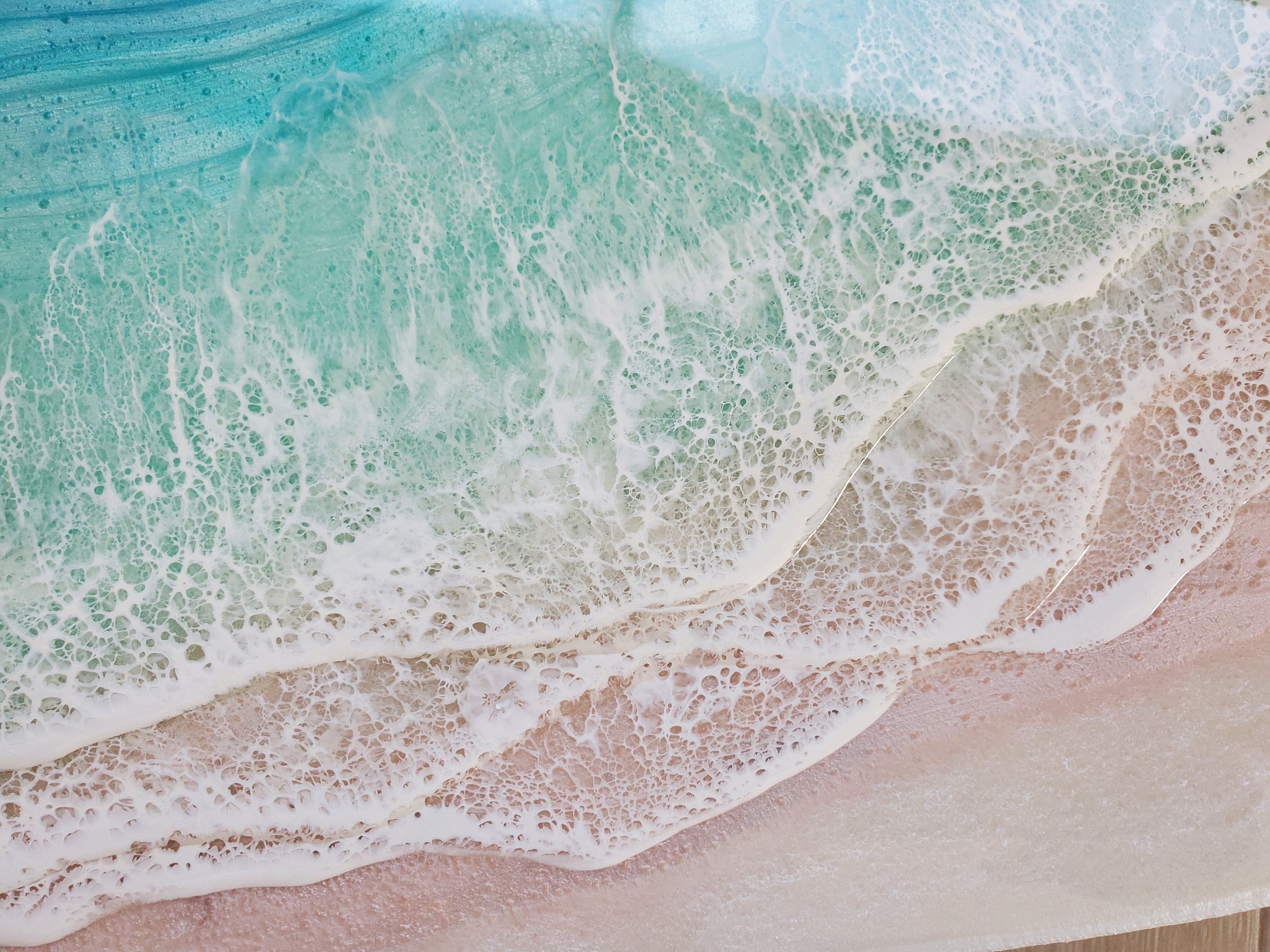 111.オーシャンレジンアート サーフボード型中サイズ | Leaf Edgez