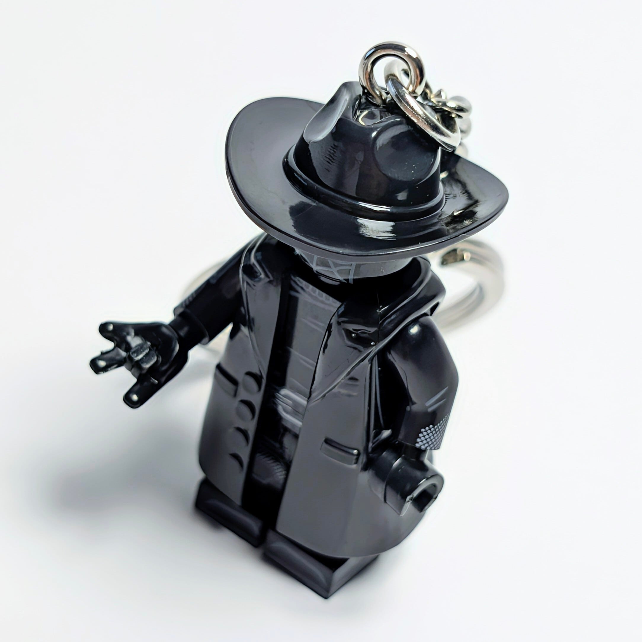 ★ブロックフィギュアキーホルダー★【 Spider-Noir スパイダーノワール 】スパイダーマン / MARVEL / マーベルコミックス〚アメリカン雑貨 アメトイ〛