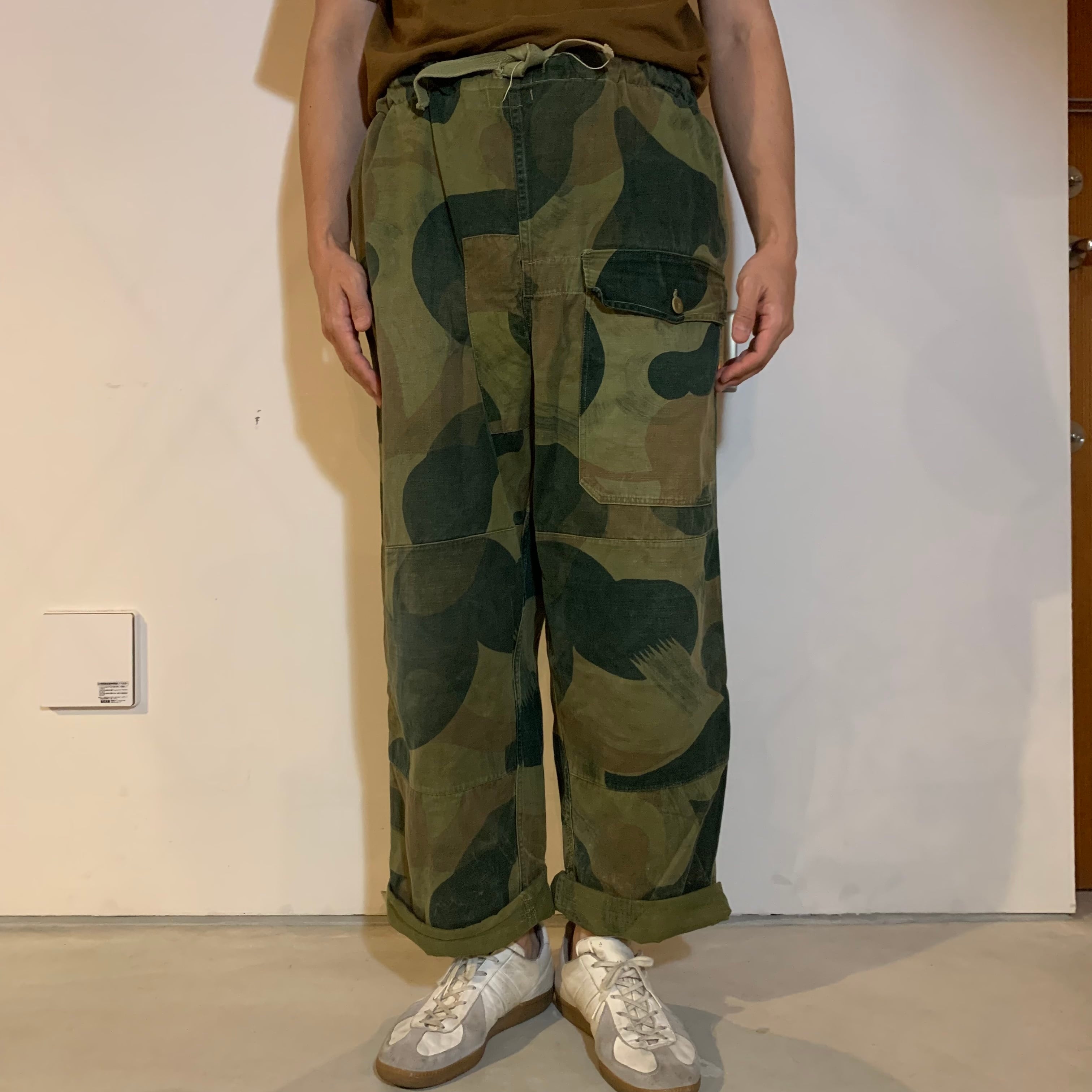 【希少•ミントコンディション】50s ベルギー軍 ブラッシュストロークカモsize4