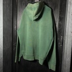 90s POLO RALPH LAUREN ジップパーカー 極上フェード　緑　フード裏サーマル　ラルフ