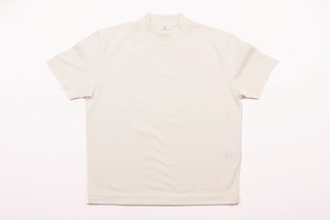 COLONY CLOTHING  　コットン天竺　モックネック半袖TEE　白