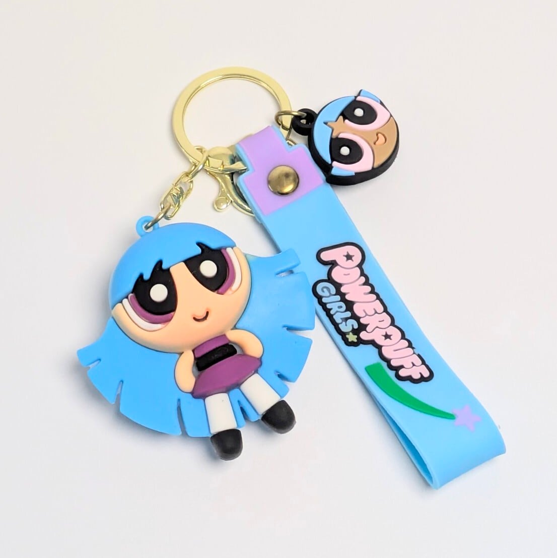 【 The Powerpuff Girls ( パワーパフガールズ ) 】 3D Rubber KeyHolder / 3Dラバーキーホルダー〚アメリカン雑貨 アメトイ〛