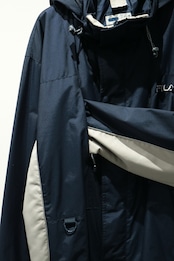 FILA navy nylon hooded jacket