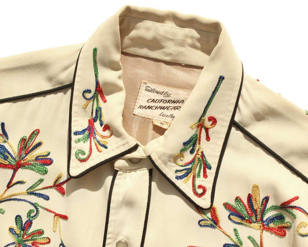 Vintage Rayon Gabardine Western Shirt [CALIFORNIA RUNCHWEAR INC H 