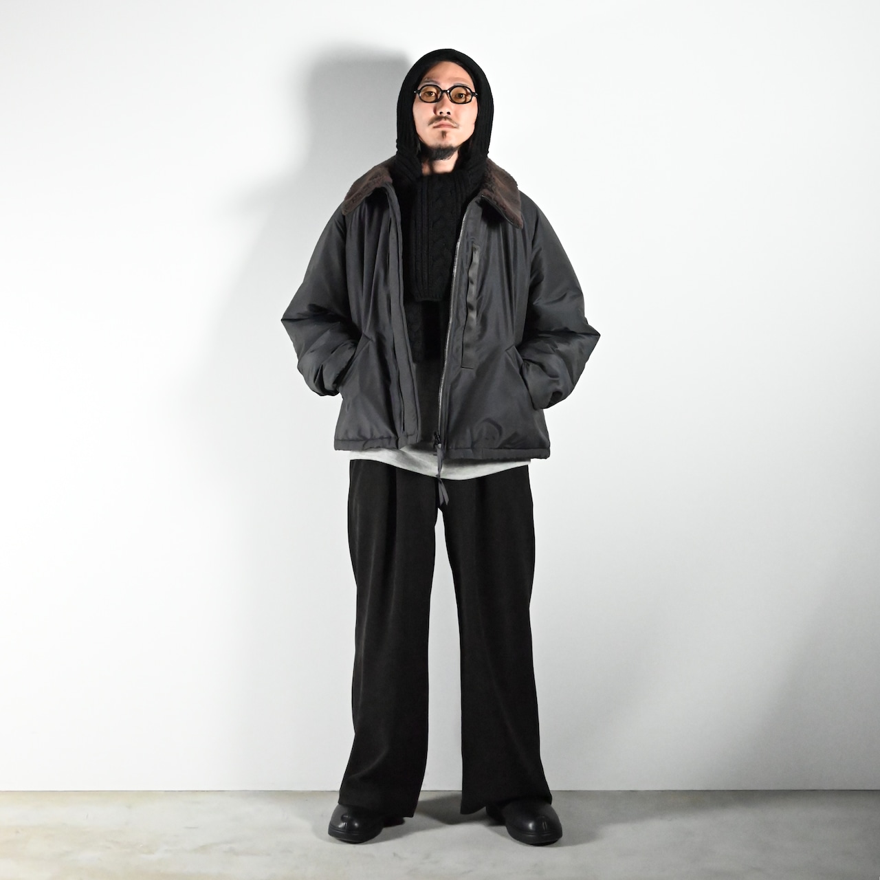 Product Twelve(プロダクトトゥエルブ)Light Wool Nylon Puffer Jacketコーディネート