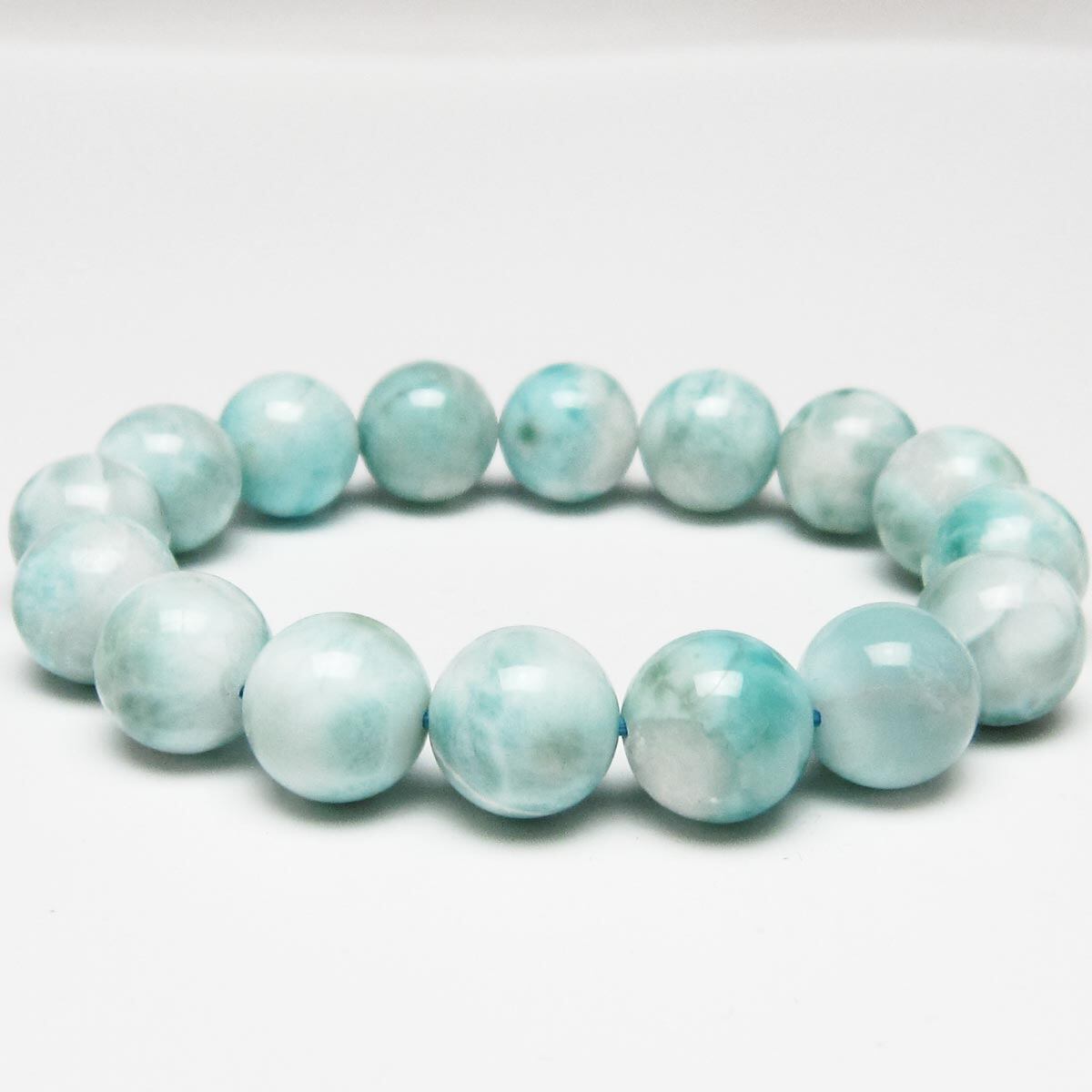 ラリマー ブレスレット 14mm 一点物 111-56490
