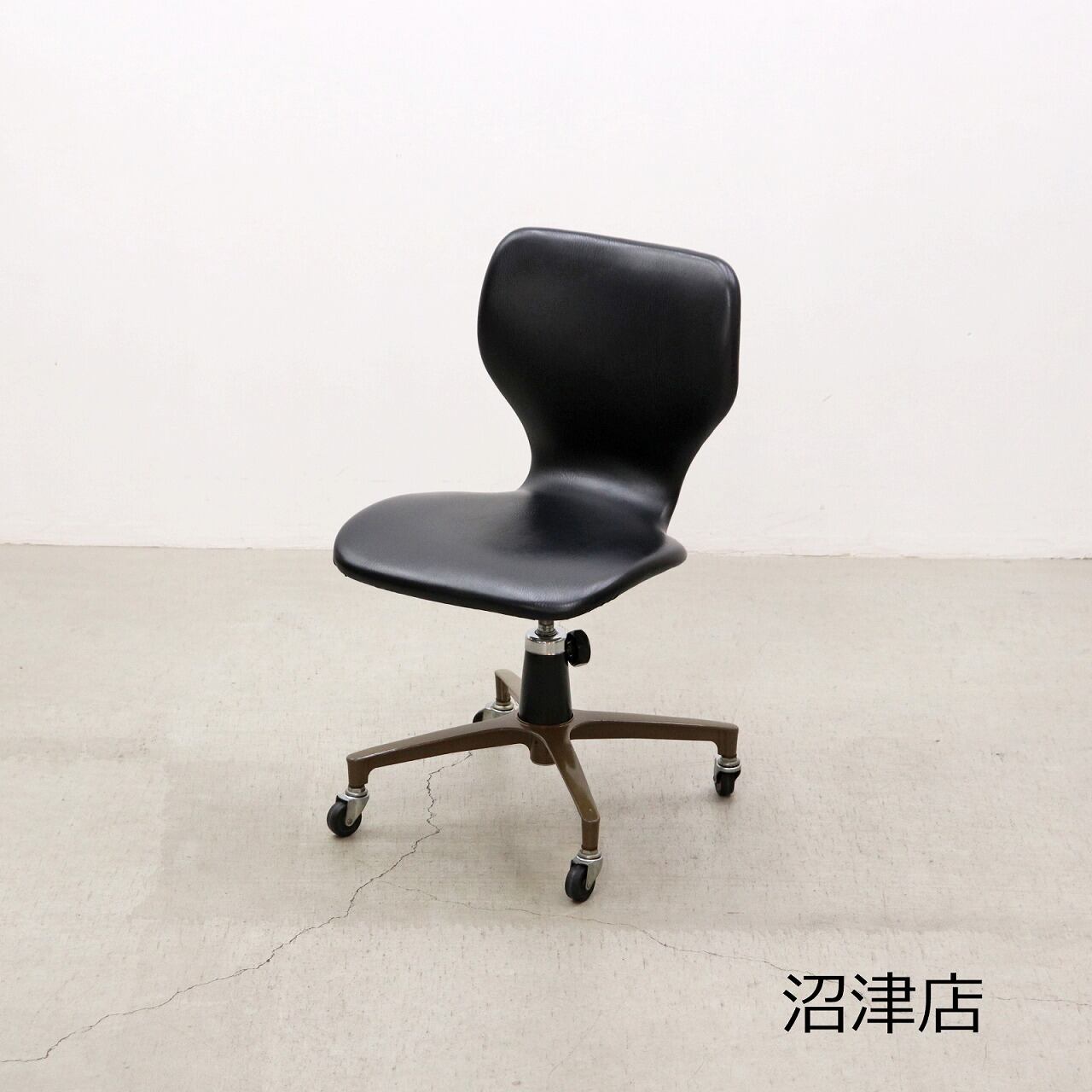【沼津店】 ヴィンテージ キャスターチェア デスクチェア ダイニング 昇降 回転 レトロ RCT10086