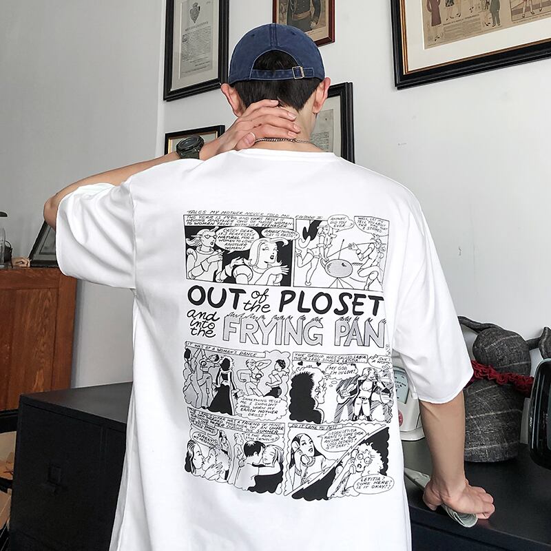 全3色 Tシャツ カットソー プリント カジュアル おしゃれ