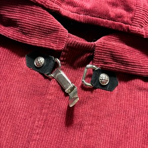 vintage VERSACE JEANS COUTURE red corduroy duffle coat