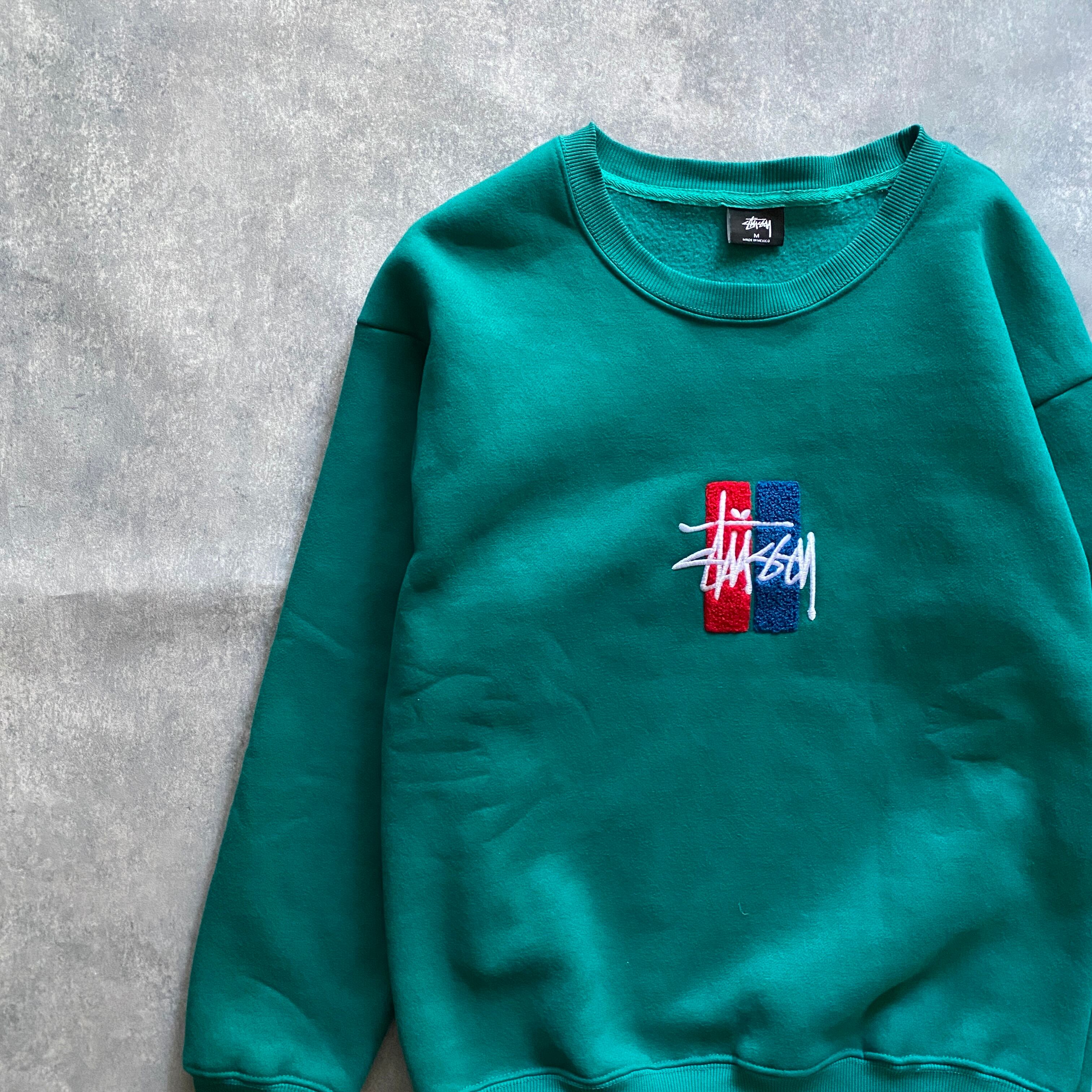 stussy ステューシー ショーンフォト 刺繍×ワッペンロゴ グリーン ...