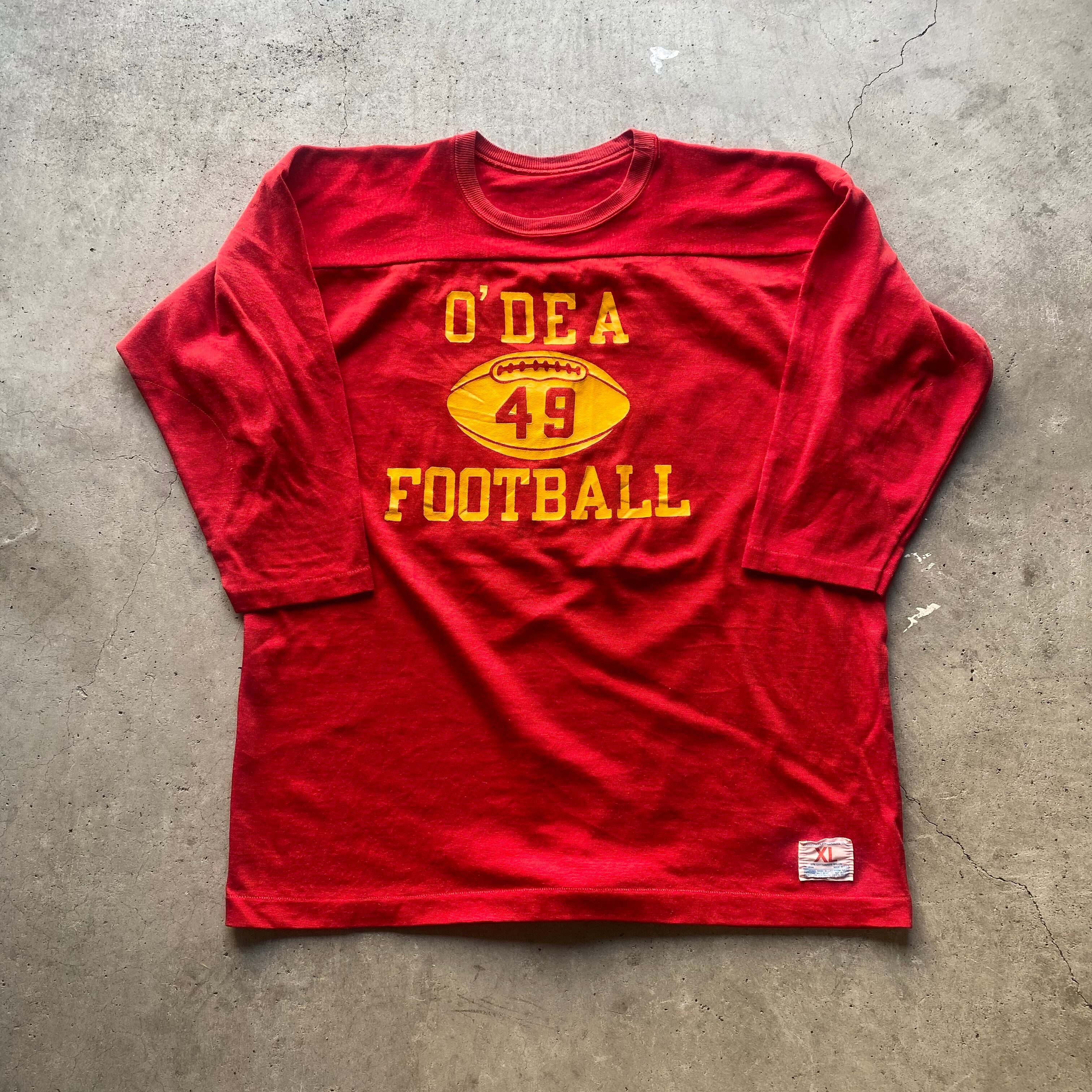 70年代 Champion チャンピオン フットボールtシャツ エルボーパッチ ヴィンテージ メンズxl 古着 Tシャツ Vtg Al Sa Cave 古着屋 公式 古着通販サイト