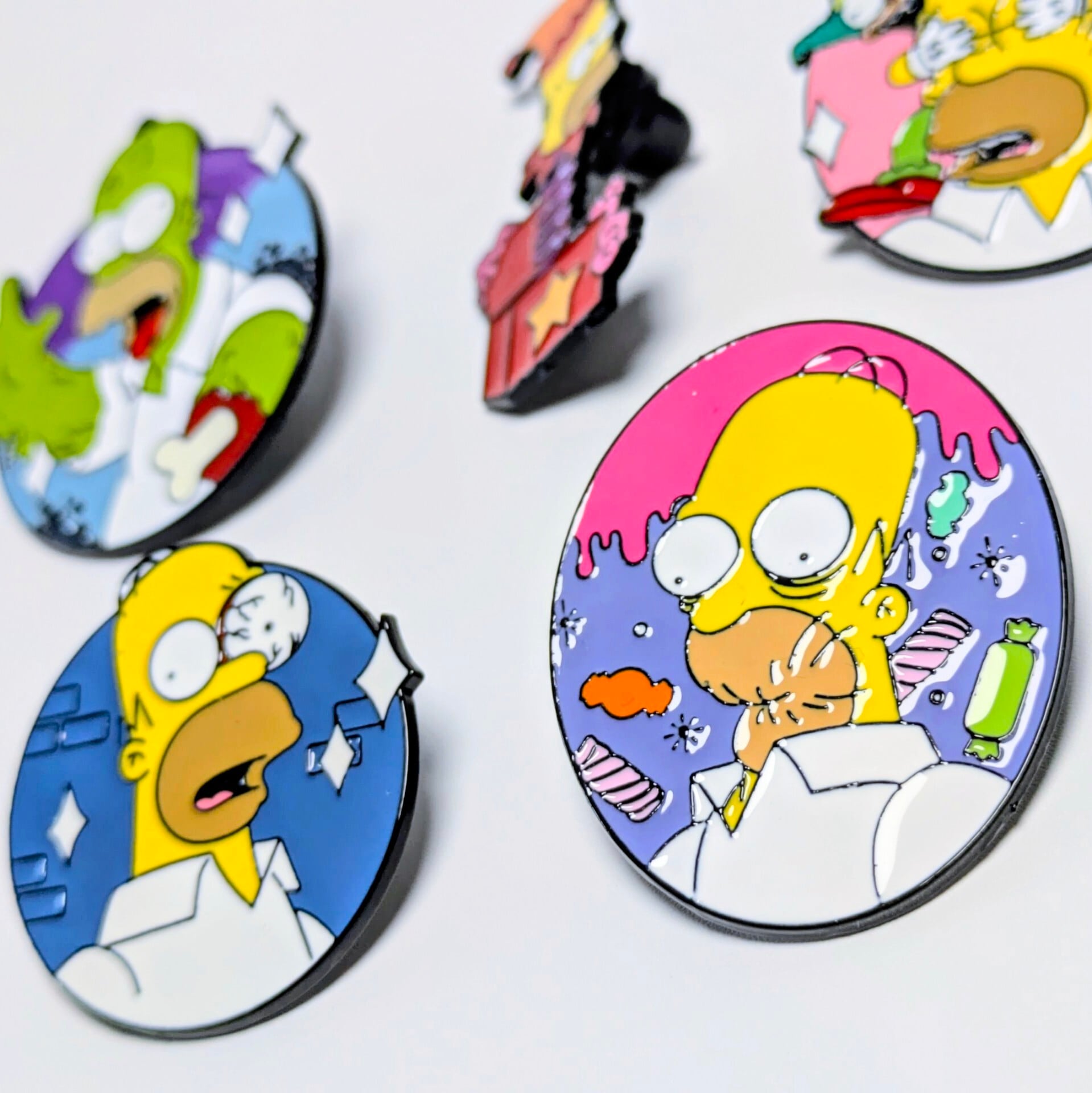 送料無料! ★ピンズ PINS★ピンバッジ 【 The Simpsons( ザ シンプソンズ )】ダメホーマー 5P SET(笑)〚アメリカン雑貨 アメトイ〛