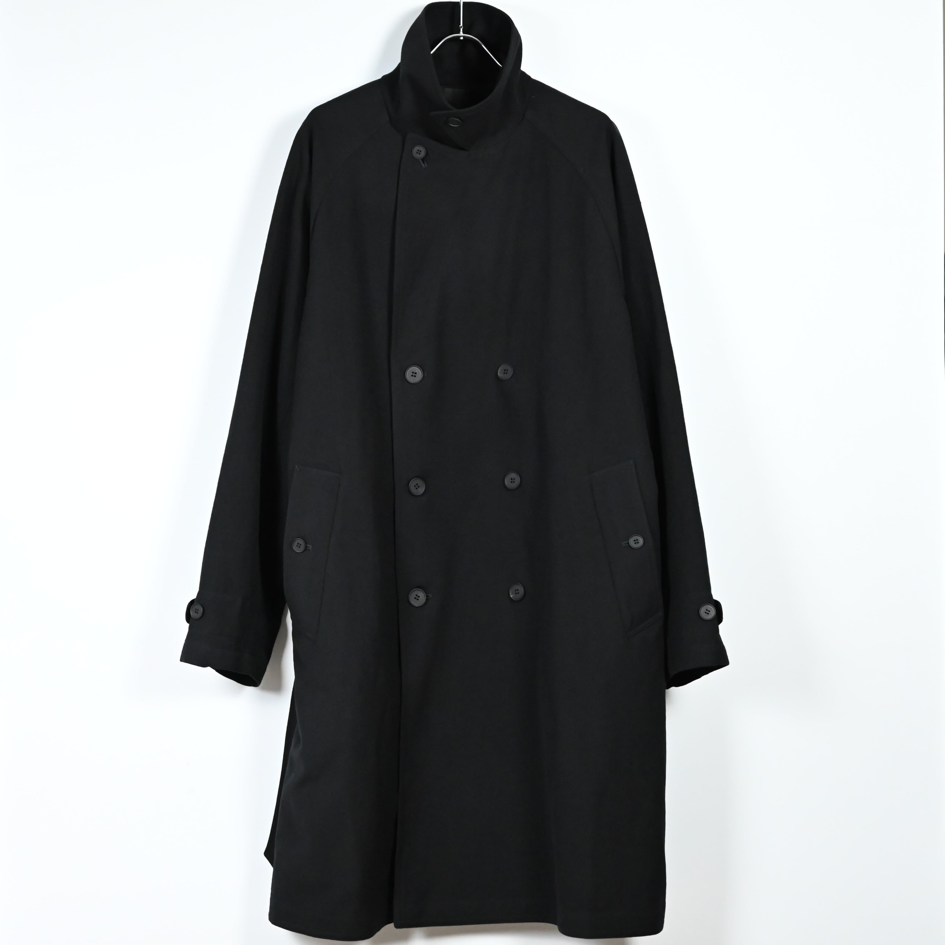 山内 / ウォッシュドウールリネンツイル・トレンチコート | GANKO