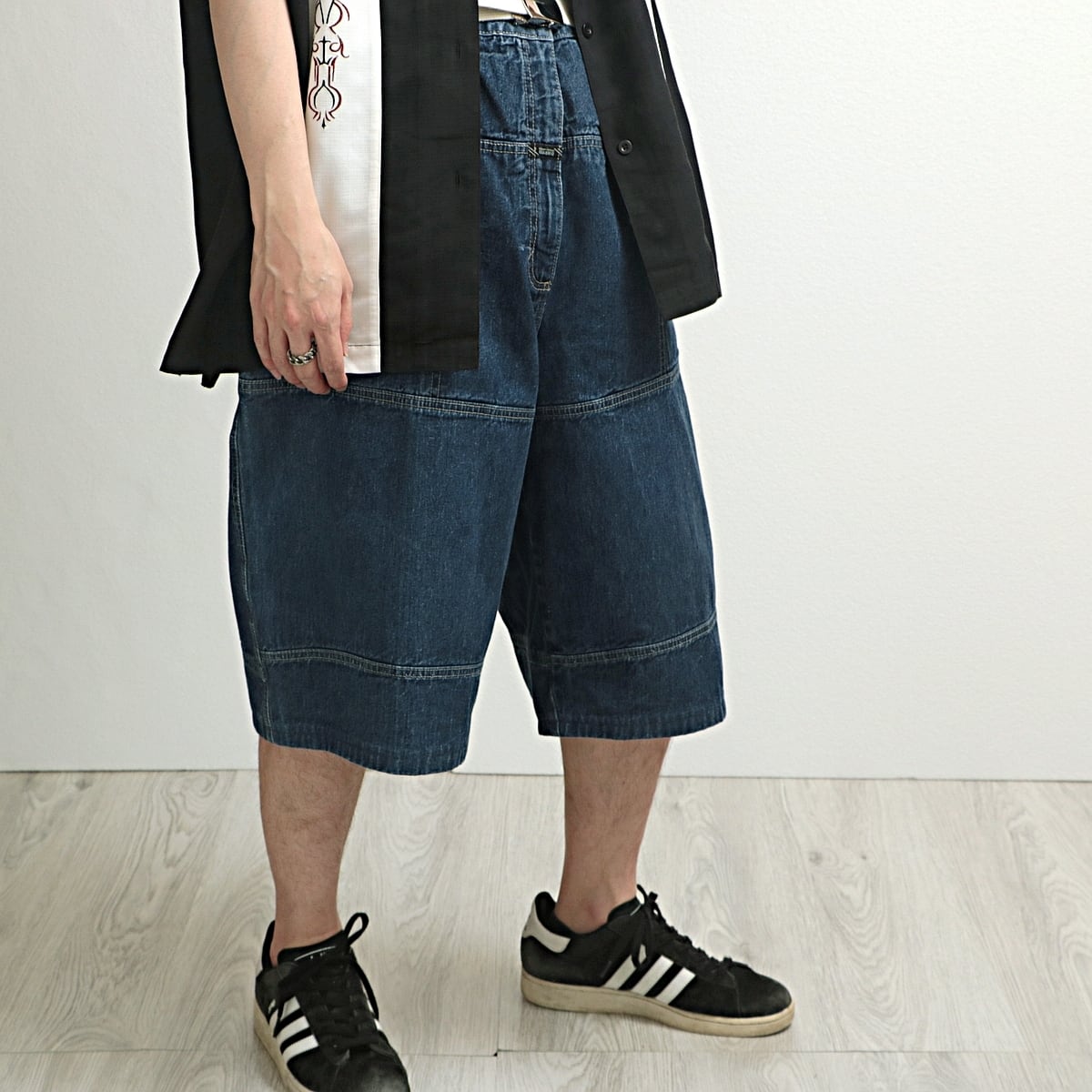 MARITHE FRANCOIS GIRBAUD マリテ フランソワ ジルボー デニム バギー ショーツ 古着 used