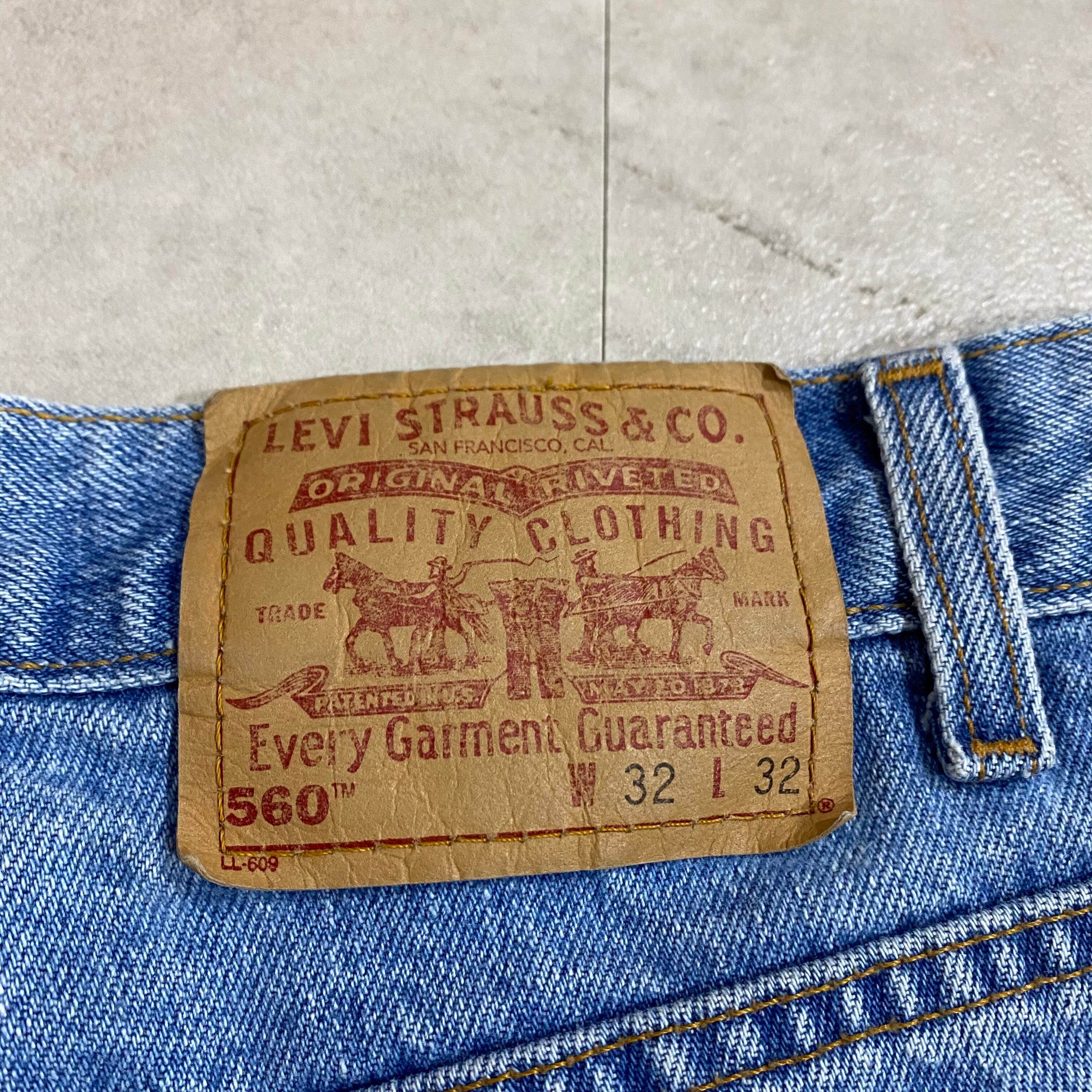 size：W31 L32【 Levi's560 】リーバイス560 バギーデニムパンツ ...