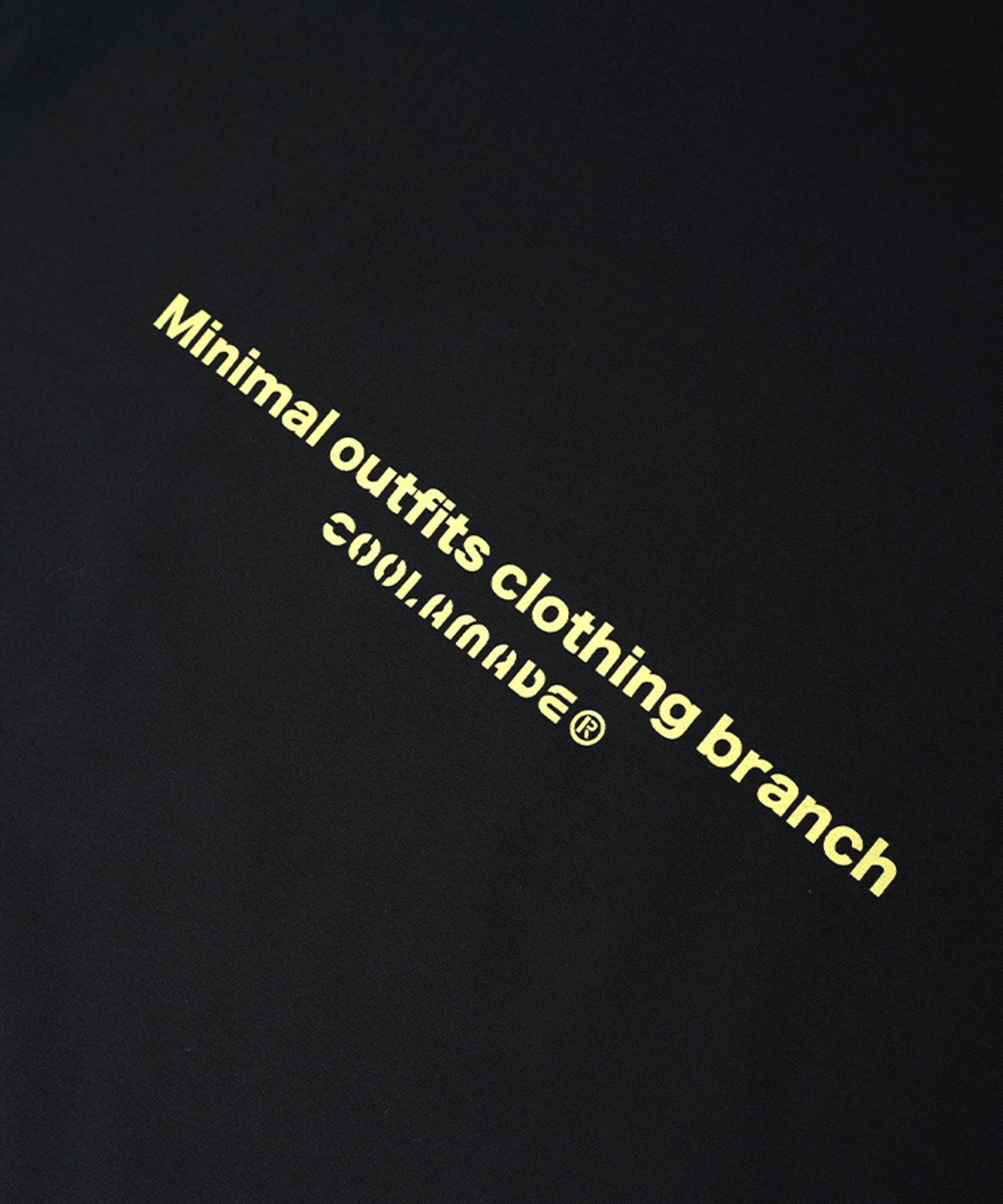 CL MADE メッセージプリントルーズＴシャツ (BLACK)　CQ-49013