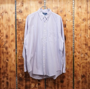 90s ralphlauren big shirt ストライプ 薄手 L/ラルフローレン ビッグシャツ