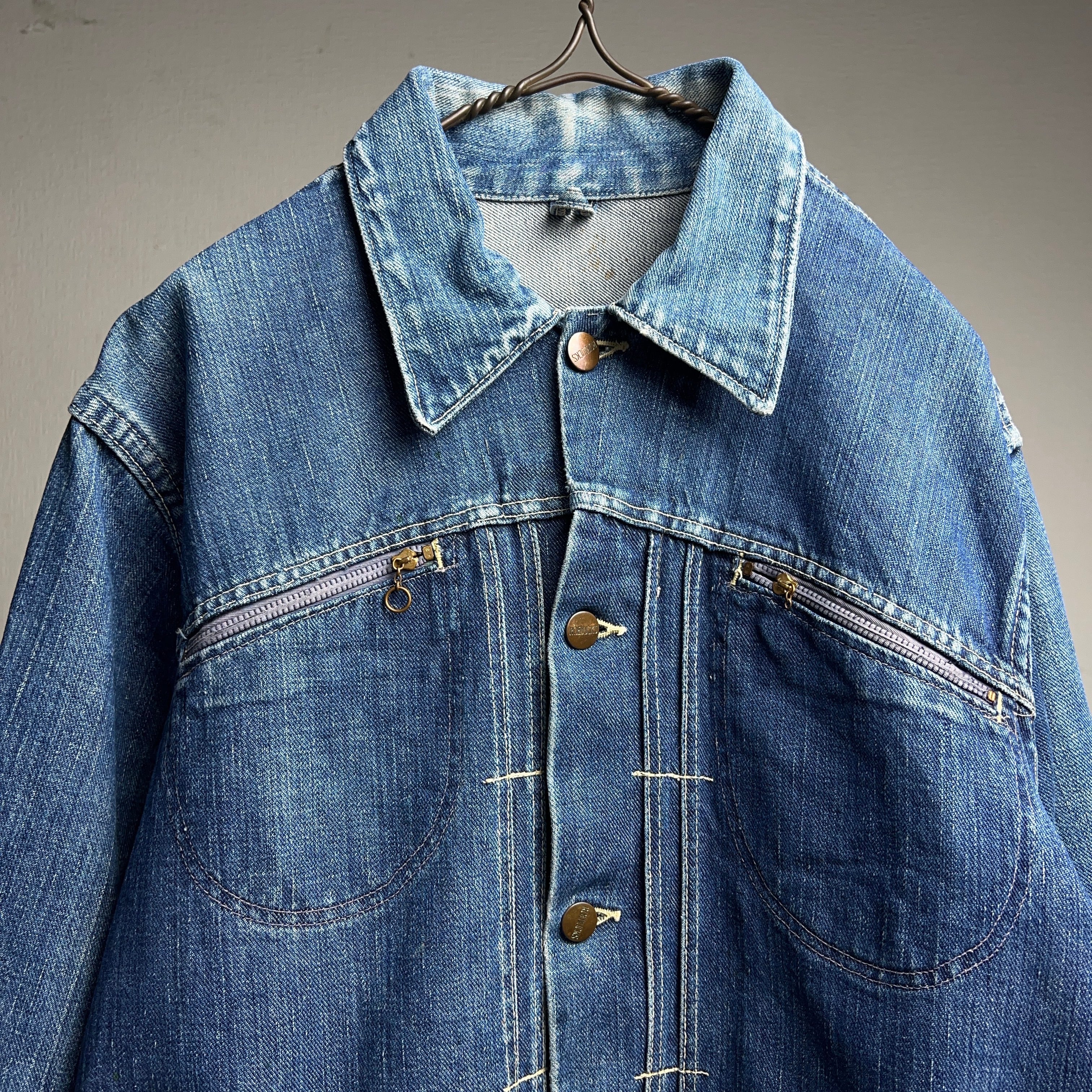 1960's SEARS ROEBUCKS Pleats Denim Jacket 60年代 シアーズ ロー