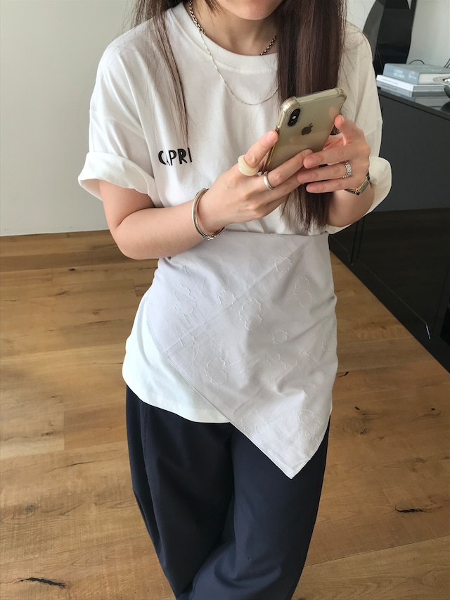 (予約) taffeta / Capri box tee 2color