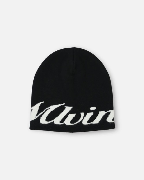 MLVINCE / script logo beanie black
