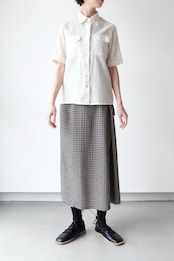 Check wrapped skirt