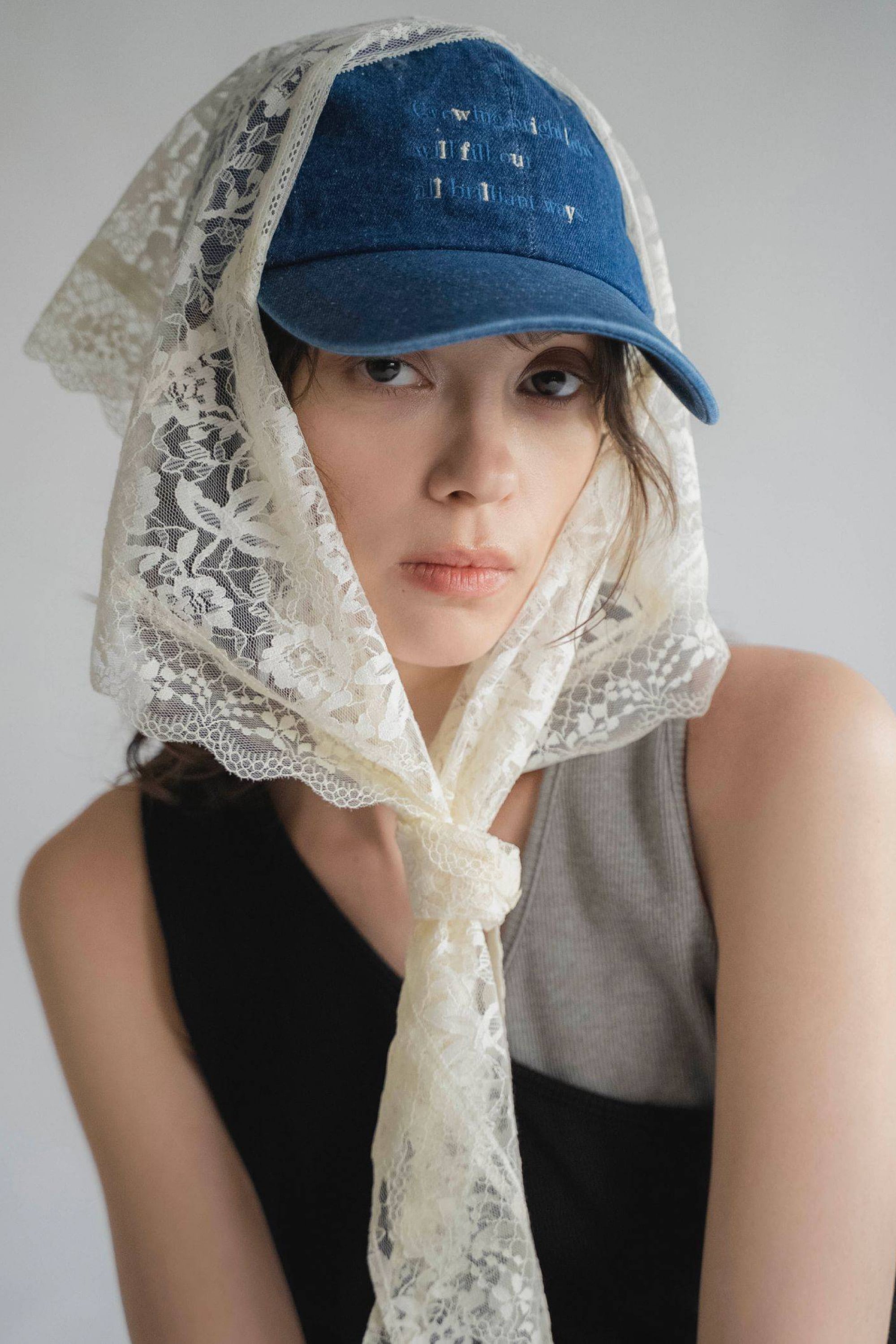 WILLFULLY Arrangement Lace Shawl Oversize JK アレンジメントレース