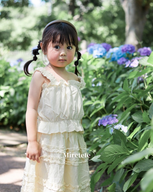 【取寄】たっぷりフリルがガーリーな着回し力抜群のワンピース風セットアップ