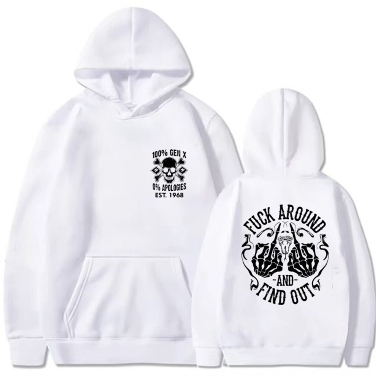 ワンポイントプリント フーディ