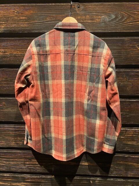 Green Clothing Wool Flannel Shirts Warm Check(wool50%) Mサイズ