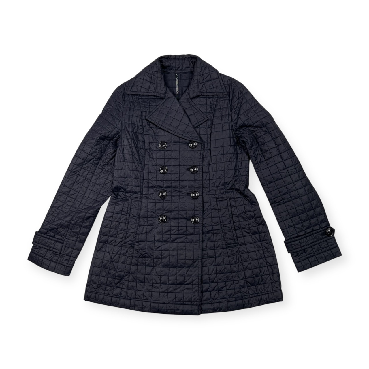 THE SCOTCH HOUSE スコッチハウス ダブル キルティング コート ナイロン ジャケット サイズ 40 /レディース/ネイビー系/三陽商会