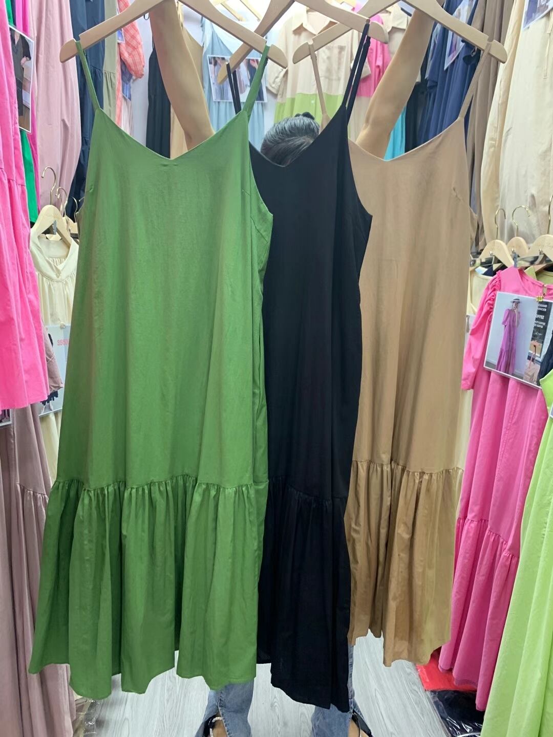 コットンキャミワンピ　AJ22262-8968