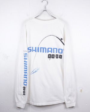 【Caka act2】00's“SHIMANO” Logo Graphic Loose L/S T-Shirt