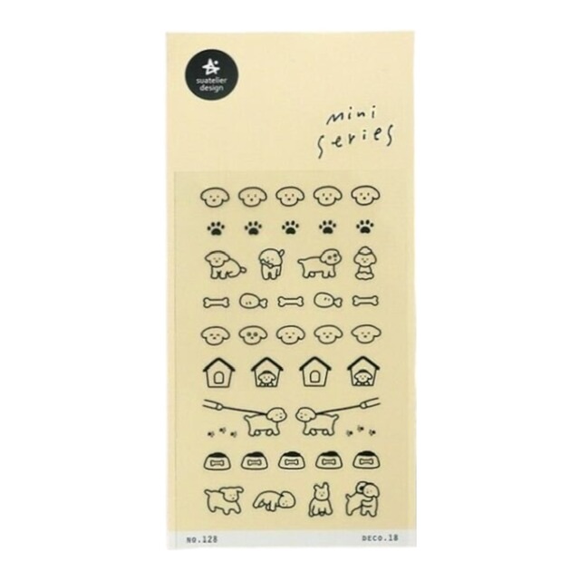 スワテリエ　ミニステッカー　deco.18　ドッグ