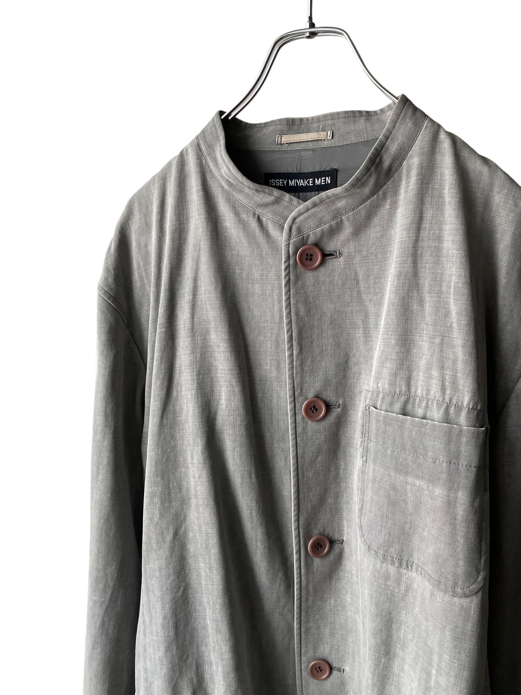 ISSEY MIYAKE MEN / Wool Collarless Set Up | 熱田屋 online店