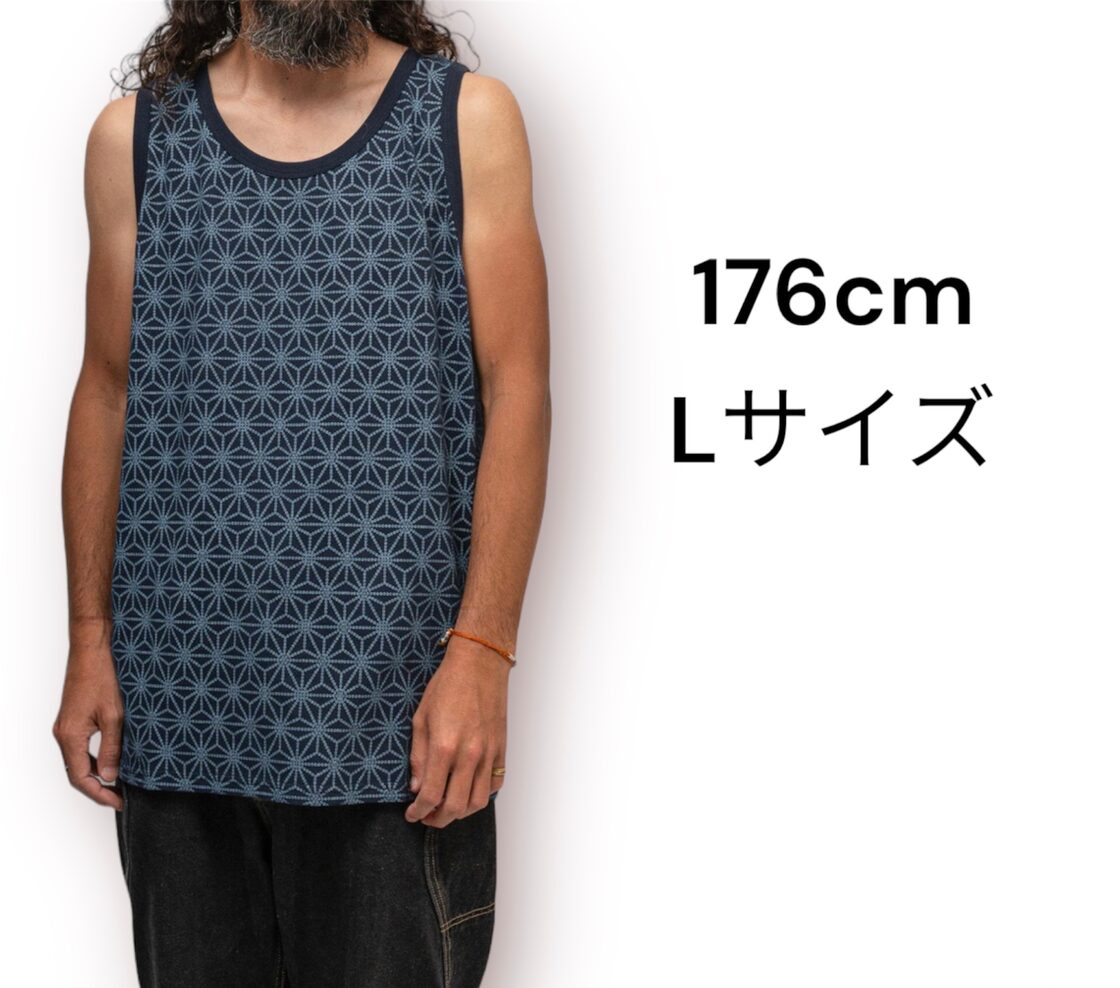 GOHEMP(ゴーヘンプ) - FINEDAY TANKTOP（麻柄） | Pay ID