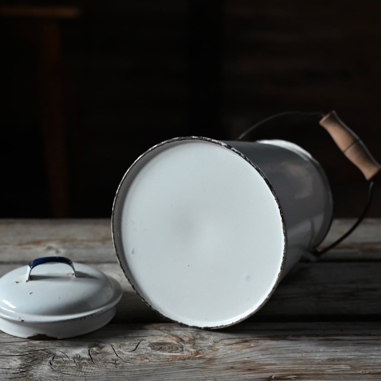 Enamel Milk Pot / エナメル ミルク ポット〈 琺瑯・ホーロー・店舗
