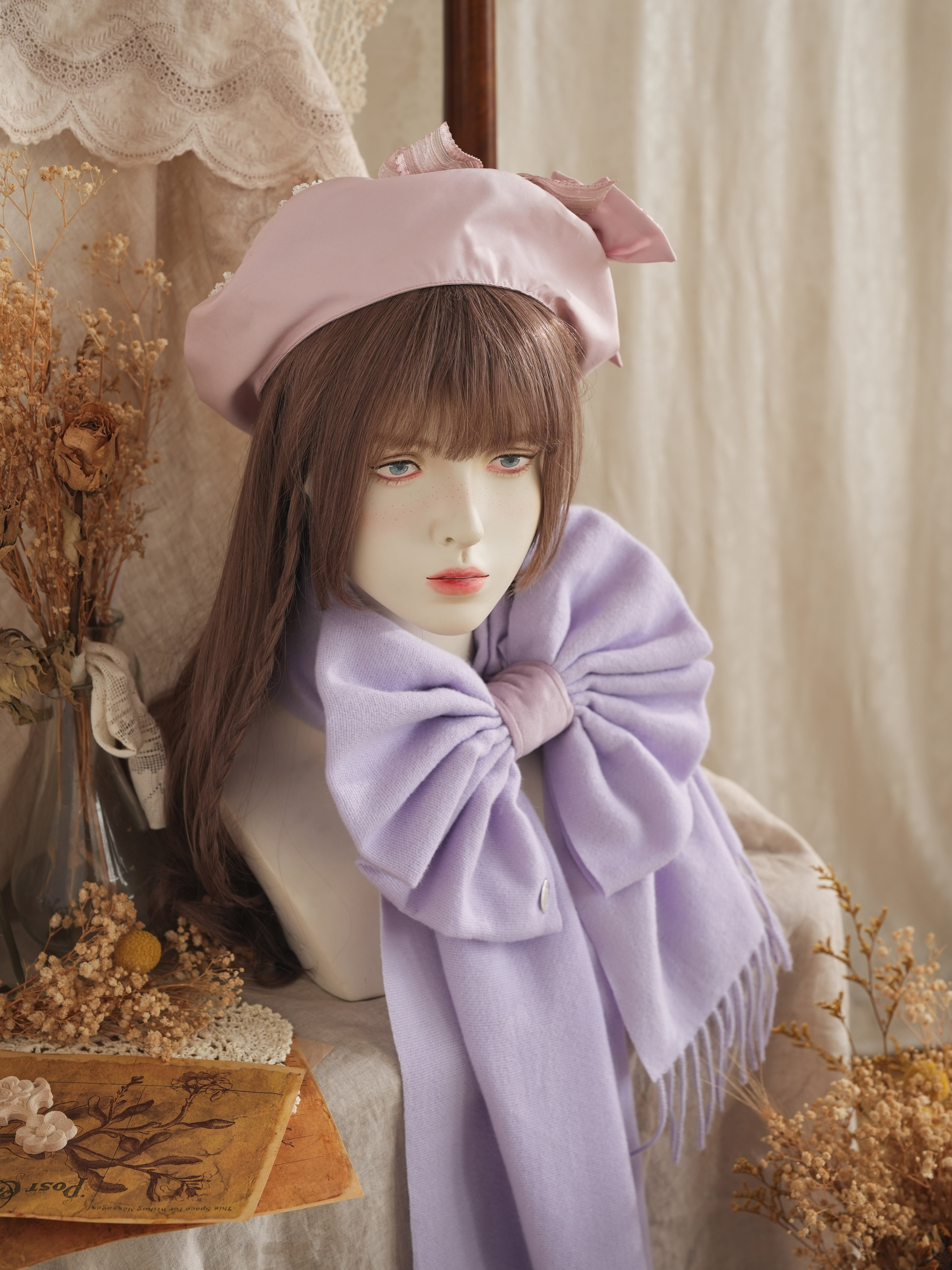 ビ*ラ様 パール付きリボンマフラー AngelicPretty ビ*ラ様 パール付きリボンマフラー AngelicPretty - メルカリ