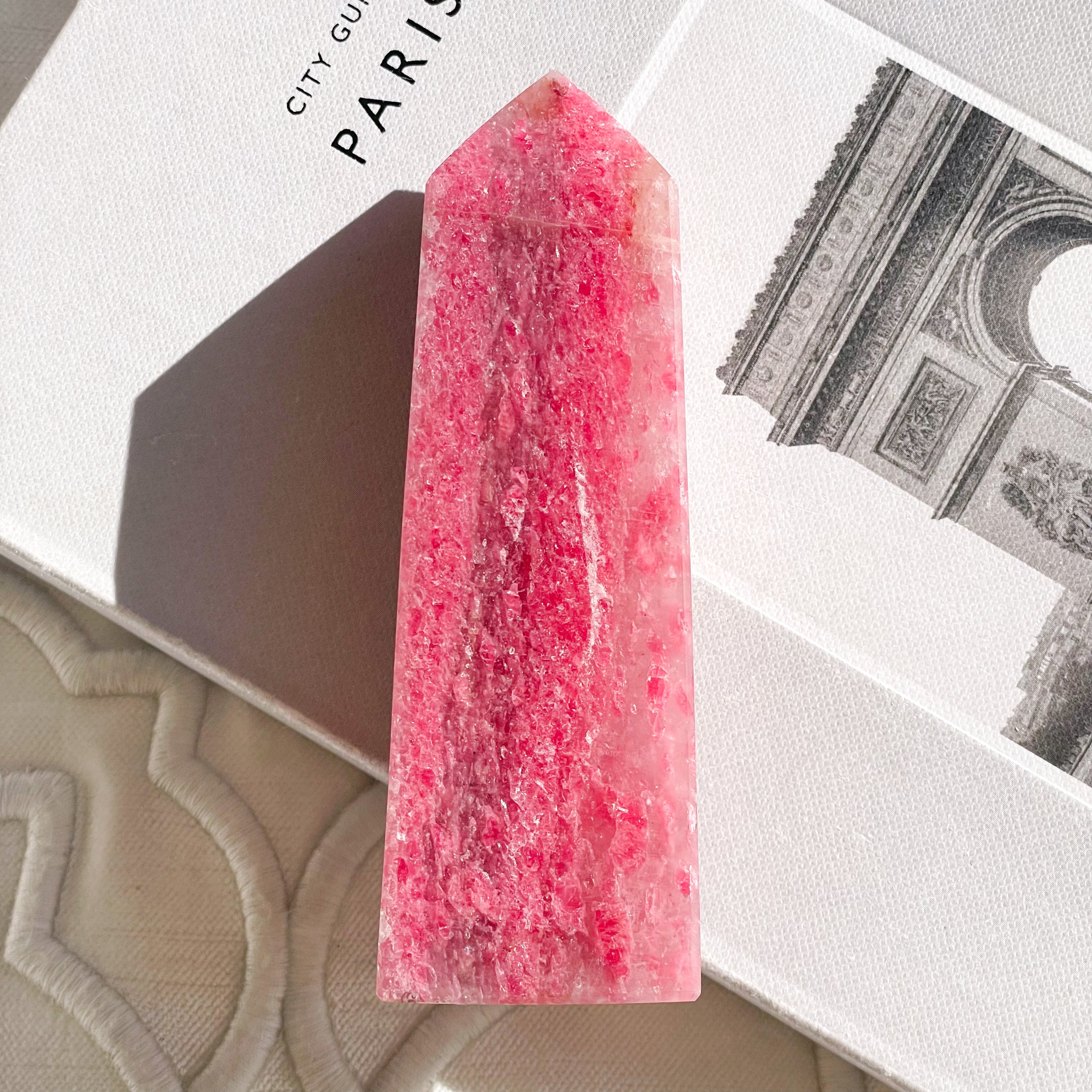 じゅわーっとくる！綺麗なロードナイト！すんごい！ Rhodonite Tower 1 ✧ ロードナイト | FLUXY - 天然石と鉱物のお店