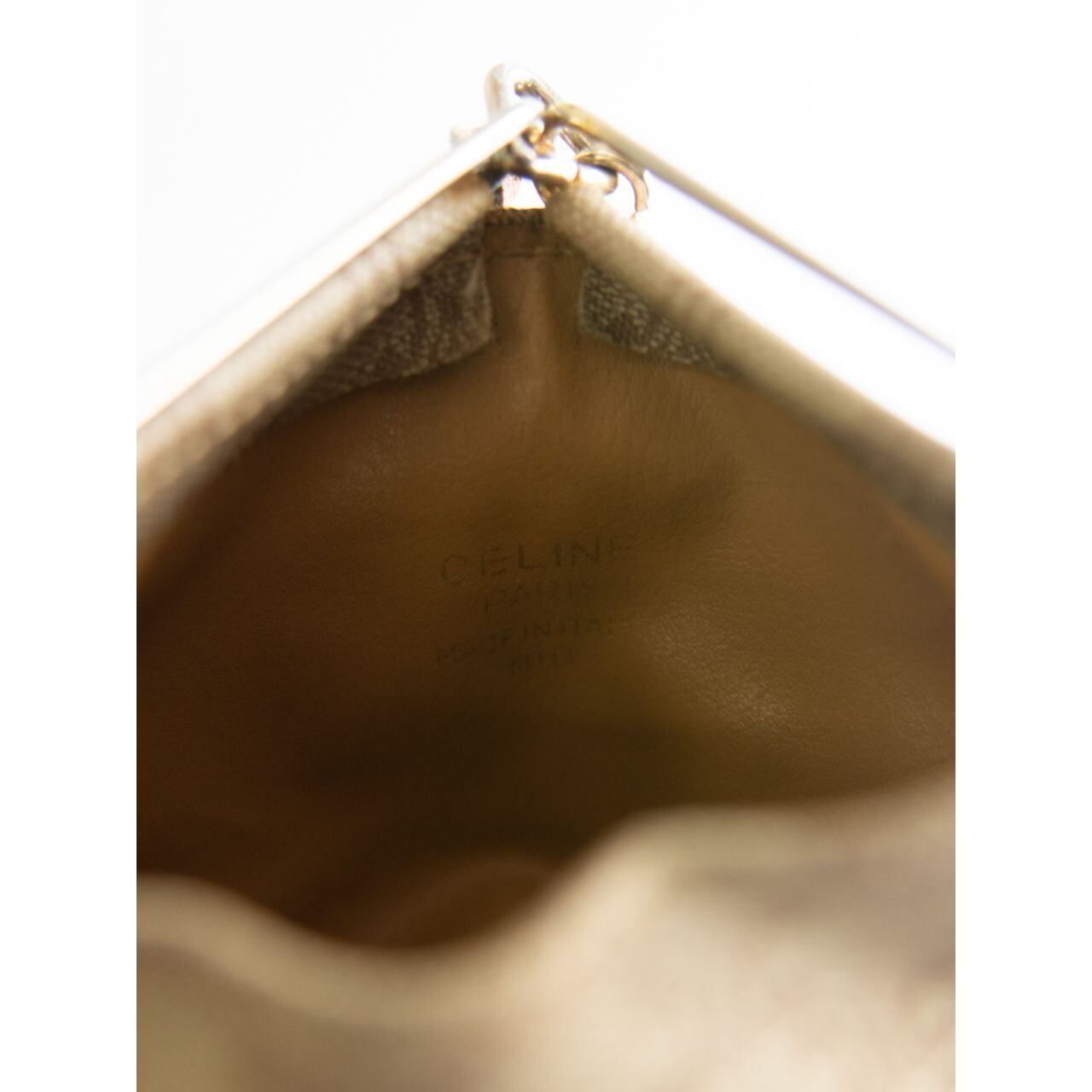 【CELINE】Made in Italy Triangle Macadam Coin Purse（セリーヌ イタリア製マカダム柄コインケース 小物ポーチ）