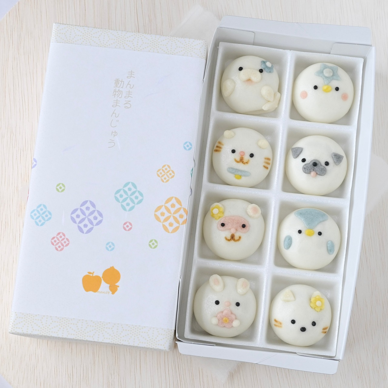 【選べる】まんまる動物まんじゅう8個入