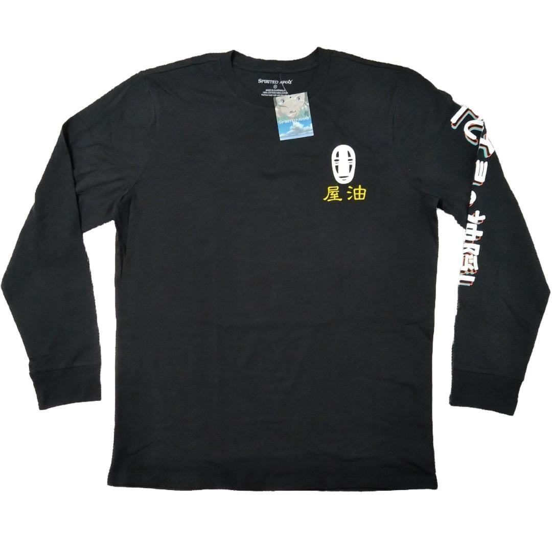 千と千尋の神隠し 長袖Tシャツ XL 黒 ロンT アニメT ムービー ジブリ  